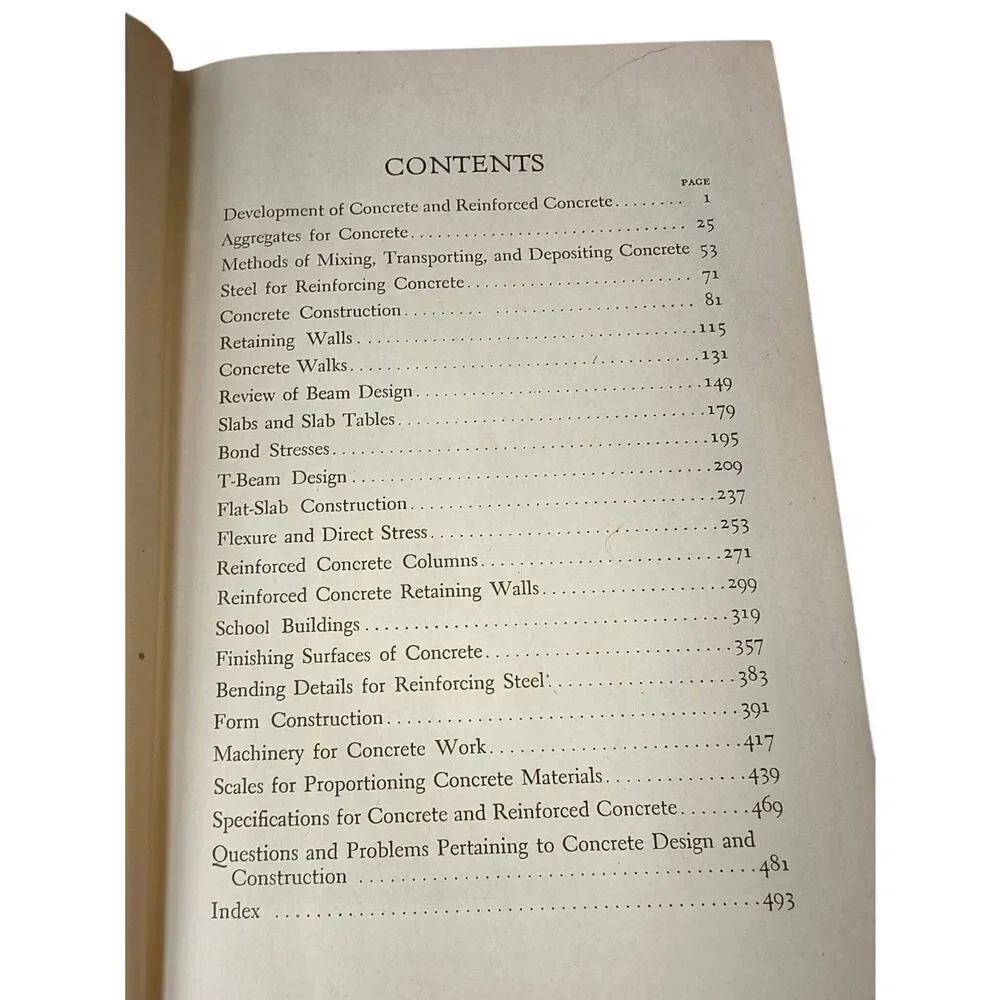1946 “Concrete Design and Construction” W. Herbert Gibson 2nd Ed Illustrated